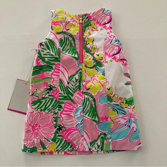 Lilly Pulitzer 18 Months Baby Girl Pink Floral Dress Spring Summer - Picture 3 of 8